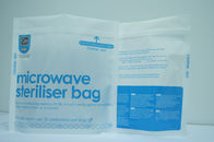 食糧のための青い真空シールの食糧貯蔵袋/マイクロウェーブ真空シーリング袋を立てて下さい