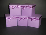 紫色の注文の印刷紙箱/衣服のための包む/紙箱新製品のギフト