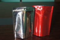 明白ガス抜き処理弁が付いているアルミ ホイルのコーヒー豆の包装袋を立てて下さい