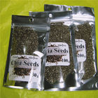 流行食糧パッキング ジップ ロック式袋/側面によって密封される Chia の種袋を立てて下さい