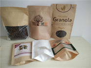食品等級のカスタマイズされた紙袋はブラウン Kaft のペーパー コーヒー包装を立てます