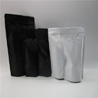 無光沢の黒いホイルはジッパー、食品包装のためのホイル袋が付いている袋を立てます