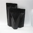 無光沢の黒いホイルはジッパー、食品包装のためのホイル袋が付いている袋を立てます