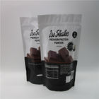 商標蛋白質の粉の包装のための1KGを包む無光沢の黒いホイルの袋