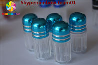 金属の帽子の卸売の薬瓶が付いているプラスティック容器のカプセルの性の薬瓶は形の容器を要約します