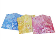 マスクのために包むカスタマイズされた3つの側面によって密封されるピンク色化粧品袋