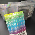 印刷されたVapeのカートリッジ ホイルの袋のPackagiの塩のスパイスのきらめきは虹色袋をよじ登ります