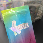 印刷されたVapeのカートリッジ ホイルの袋のPackagiの塩のスパイスのきらめきは虹色袋をよじ登ります