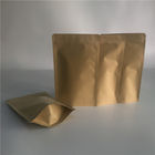 食品等級のクラフト紙は袋のよいSealabilityのジッパーが付いている包装の引きタブを立てます