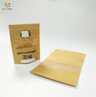パッキングの粉のドライ フルーツのために防止マイラーのジップ ロック式の湿気を包むクラフト紙の軽食袋