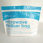 食糧貯蔵のマイクロウェーブ滅菌装置の底ガセットはResealable上のジッパーの習慣を袋に入れます