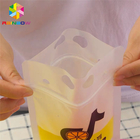透明な液体の飲み物の食糧袋の包装袋はハンドル/わらが付いているFDAを立てます