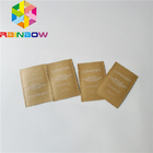 Eco友好的な注文の印刷のクラフトの紙袋平らなボディは粉の包装をごしごし洗います