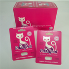 ピンクの猫の性の丸薬紙カードのまめの性の増強物の包装のディスプレイ・ケース