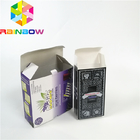 紫色の平らな再生利用できるワックスのコーティングのペーパー クラフトの段ボール紙箱のフルートのボール紙の郵便利用者箱の食品等級のコーヒー茶pac