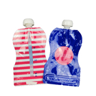 飲料のための薄板にされた物質的なCMYK色を包む再使用可能なベビーフードの口の袋