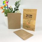 食品等級のジップ ロック式の紙袋の茶のための窓の環境に優しい包装の袋が付いているResealable白書袋