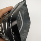 光沢のある黒いアルミ ホイルのマイラーのプラスチック永続的な袋によってカスタマイズされるロゴ