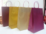 包装紫色/黄色/流行のロゴと環境に優しい包装紙袋の