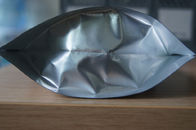 光沢のある明白な銀製は食品包装のためのホイルの袋の包装の Ziplock を立てます