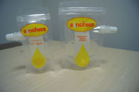 明確液体の包装のために再使用可能な黄色い口の袋の包装を立てて下さい