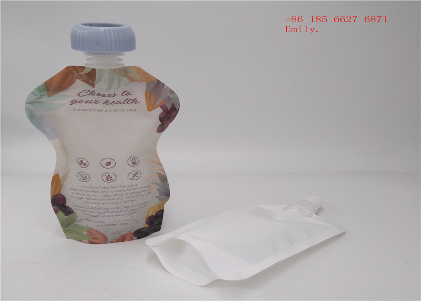 フルーツ ジュースのためのプラスチック圧搾の食品等級を包む再使用可能な口の袋