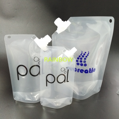液体の口を包む口の袋の上の立場は再使用可能な食品包装を袋に入れる