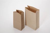ブラウン クラフトの紙袋のブティックのための再生利用できるギフトの食糧パン キャンデーの包装袋