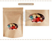 ジップ ロック式乾燥したフルーツのナット キャンデーの包装のための袋のクラフト包装紙袋を立てて下さい