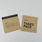 注文の印刷の生物分解性のクラフト紙袋MOPP 3側面の密封された袋