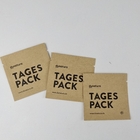 注文の印刷の生物分解性のクラフト紙袋MOPP 3側面の密封された袋
