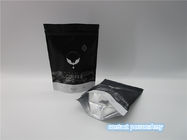 包む無光沢の黒く/白いプラスチック袋はジッパーが付いているコーヒー バッグを立てます