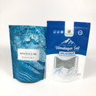 Bathのための印刷された再使用可能な包まれた袋はアルミニウム ジッパー無光沢の青いマイラーの上の立場を浸す