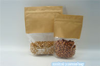 クラフト紙のResealableジップ ロック式は袋/食品包装の袋を立てます