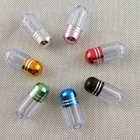 色んなプラスチック製の錠剤ボトル メタルキャップ カプセル コンテナ 彫刻 工芸品 ABS素材