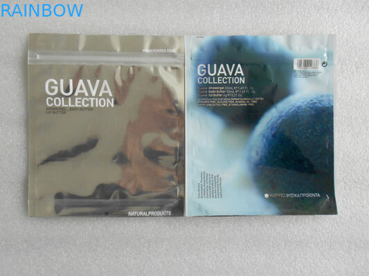 平たい箱が付いているペット/AL/PE のオイルの抵抗の化粧品の包装袋は、Cos01 を立てます