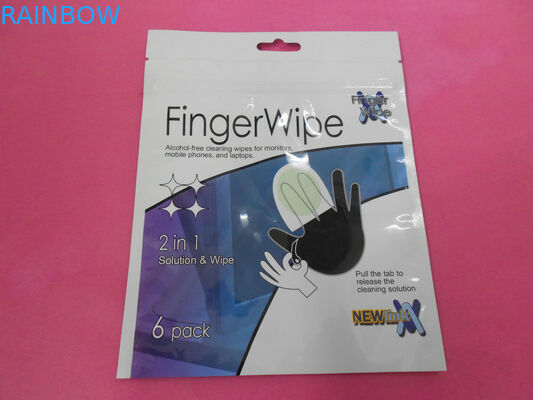 ティッシュペーパーのためのこつの穴が付いている非漏出ペット/AL/PE 化粧品の包装袋