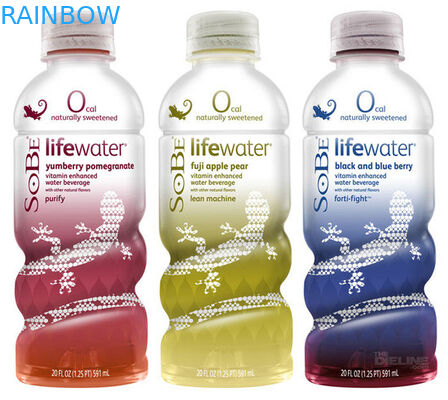 ポリ塩化ビニールの収縮の袖はフルーツ ジュースのための CMRK/Pantone の印刷を分類します