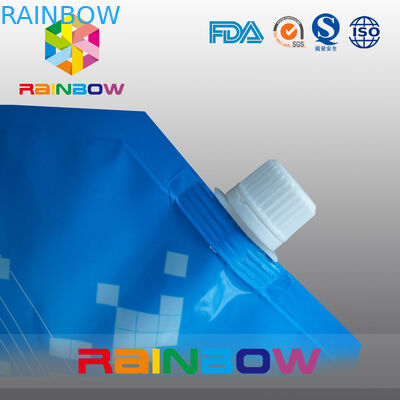 透明な3L水証拠か印刷は口の袋の液体のびん袋を立てます