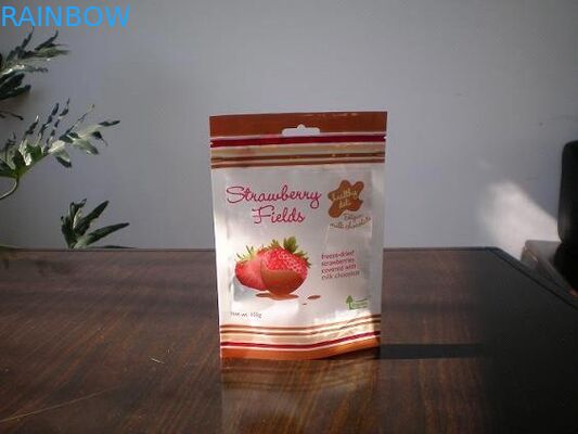 130mic ペット/AL/NY/PE は印刷されるグラビア印刷のトラップが付いている最下のガセット袋を立てます