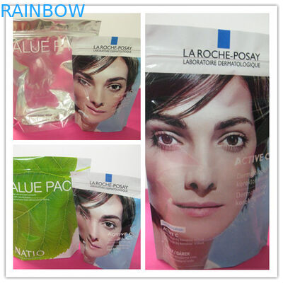 130mic ペット/AL/NY/PE は Comstic のための最下のガセット袋を立てます