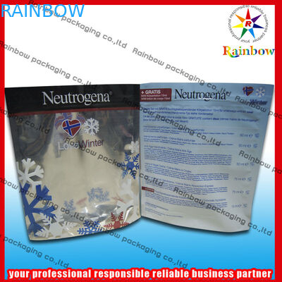 ホイルは真珠の粉のための Ziplock によってリサイクルされる化粧品の包装袋を立てます