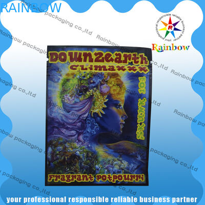 Down2earth/Geeked/Diablo の金の防止草の香のジッパーのポリ袋の湿気