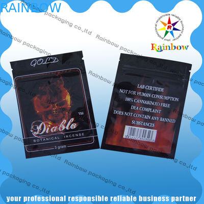 Down2earth/Geeked/Diablo の金の防止草の香のジッパーのポリ袋の湿気