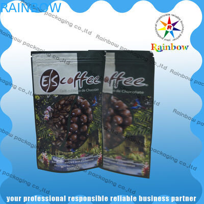 ジップ ロック式および円形の底と包むアルミ ホイルのティーバッグ