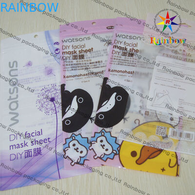 1 基の明確な側面および印刷を用いる流行のポリ塩化ビニール プラスチック化粧品の包装袋