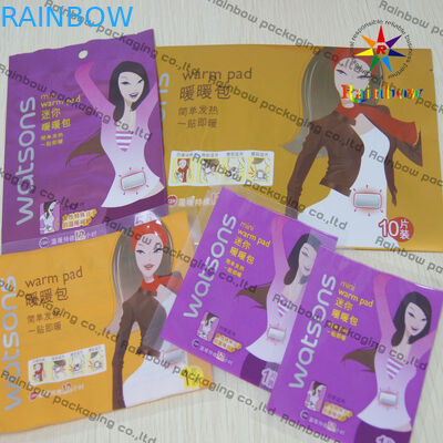 暖かいパッドのためのジッパー ロックのプラスチック化粧品のコンパクトの包装の平たい箱