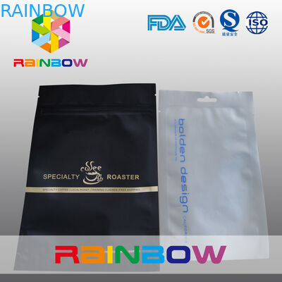 平らな 3 つの側面は hange の穴が付いているマイラー ホイルのジッパーを密封しました