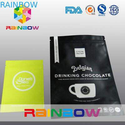 平らな 3 つの側面は hange の穴が付いているマイラー ホイルのジッパーを密封しました