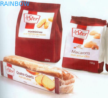 パン包装のためのリサイクルされたカスタマイズされた紙袋のグリップの多数のシール